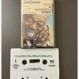 Louis Armstrong –What a Wonderful World Cassette Tape VG+ C43